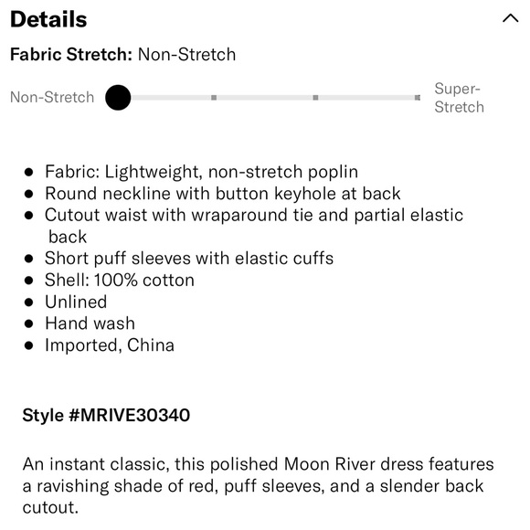 Moon River - Cutout Poplin Dress - Size M - Picture 7 of 7